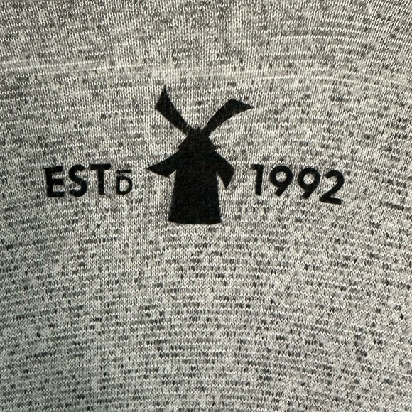 Dutch Bros Women’s SOFT Light Gray Duster Sweater RARE 1992 SMALL+MEDIUM/LARGE - Picture 7 of 7